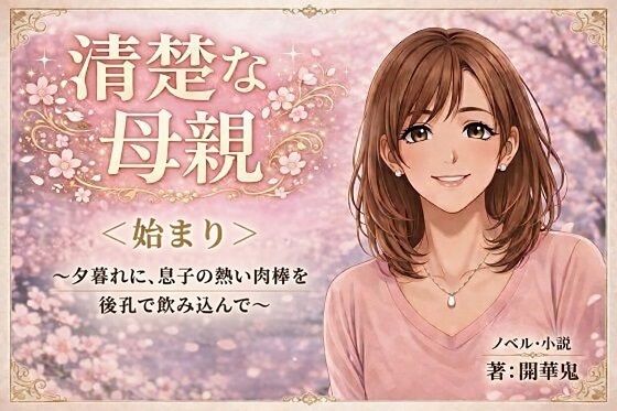 清楚な母親＜始まり＞〜夕暮れに、息子の熱い肉棒を後孔で飲み込んで〜 アイキャッチ画像 【無料エロ同人誌画像集】