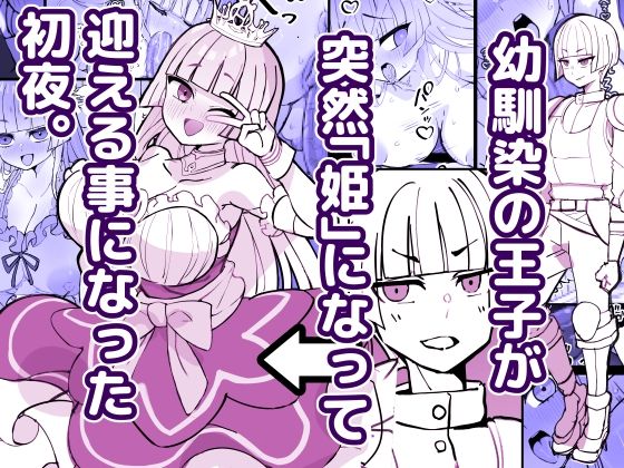 幼馴染の王子が突然「姫」になって迎える事になった初夜。 アイキャッチ画像 【無料-えろ同人誌】