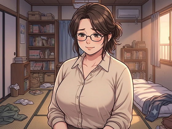 【官能小説】バイト先の真面目なパートさん  第二話  看病のつもりが…不慣れなご奉仕 アイキャッチ画像 【無料-えろ同人誌】